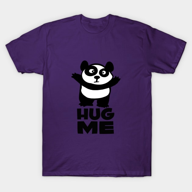 hug me panda T-Shirt by Huggy Mauve